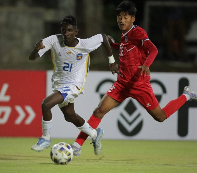 साफ १७ वर्ष मुनिको च्याम्पियनसिपमा श्रीलङ्कालाई हराउँदै नेपालको विजयी शुरूवात