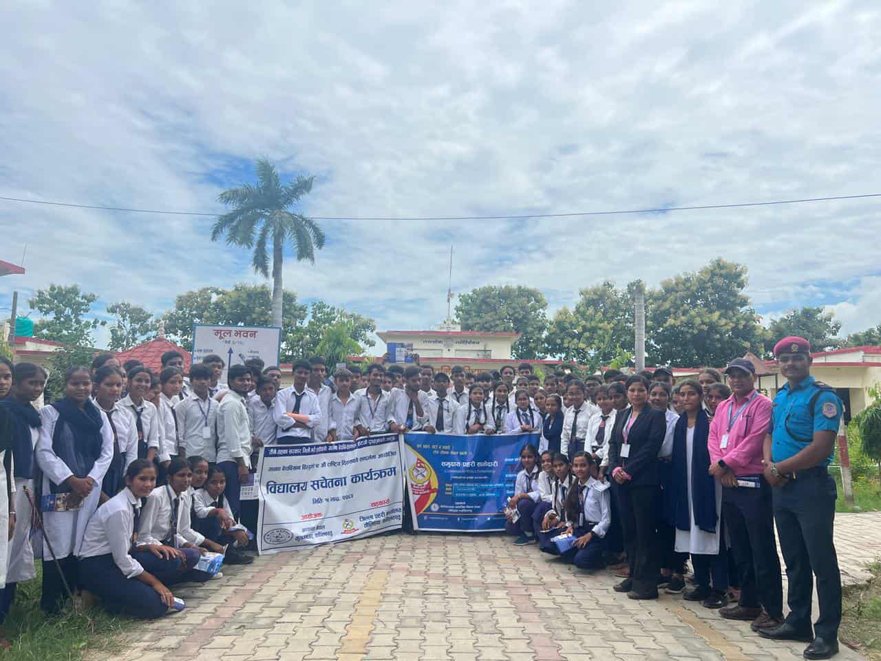 आफन्त नेपालद्वारा विद्यालय–स्तरीय सचेतना अभियानलाई तीव्रता, सयौँ विद्यार्थी लाभान्वित