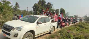 बुद्धभूमिमा आचार्यको घरदैलो र र्यालीमा उत्साहजनक जनलहर